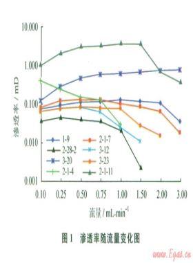 川西地區(qū)九龍山構造礫巖儲層敏感性實驗分析