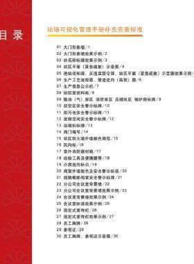 中石油西南站場可視化管理手冊補充完善標準